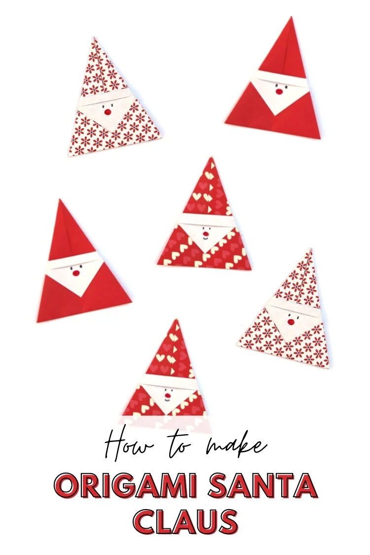 easy origami santa — gathering beauty